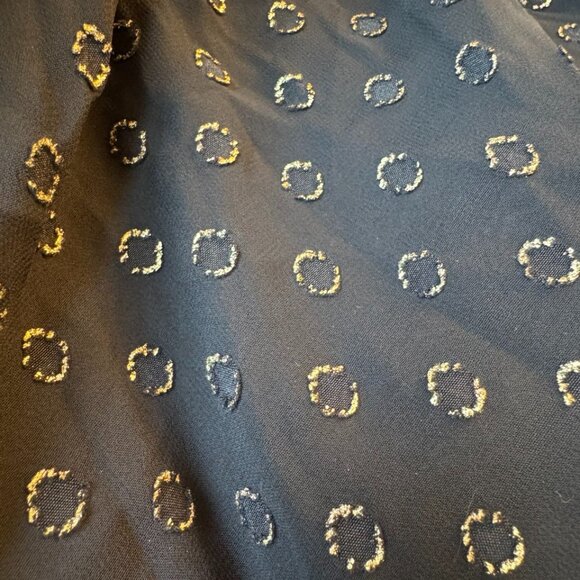 A New Day Black Party Dress with Gold Dots Size S - Picture 4 of 4